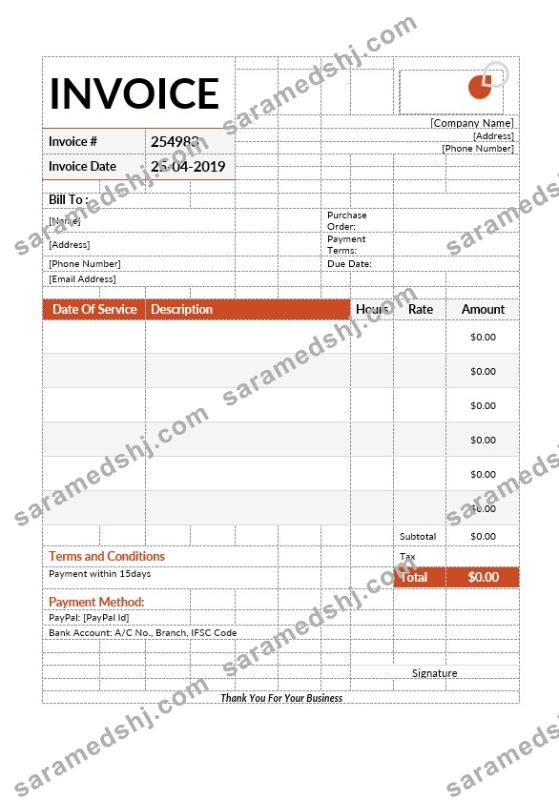 Payment Invoice Template